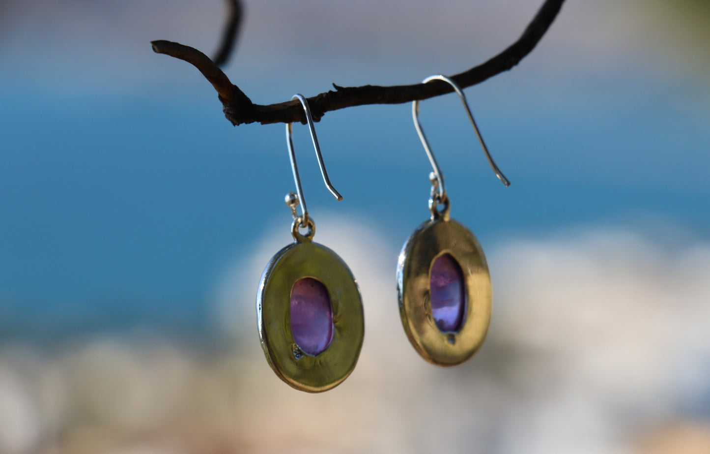 Close up of Amethyst Crystal Jewelry promoting Emotional Balance and Clarity through softness.