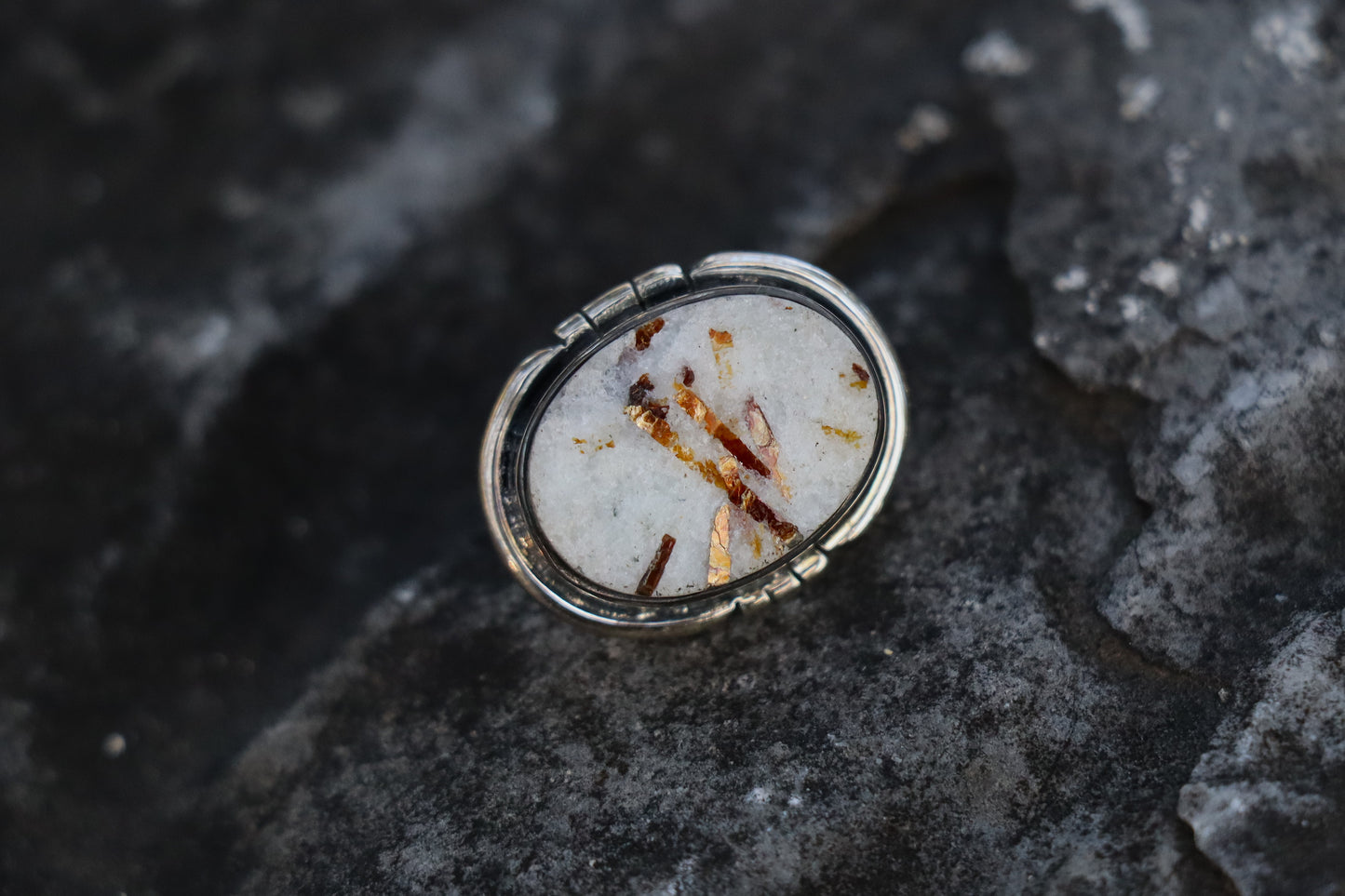 Astrophyllite Crystal Jewelry featuring bronze blades. Stone for Deep Inner Healing and rebirth.