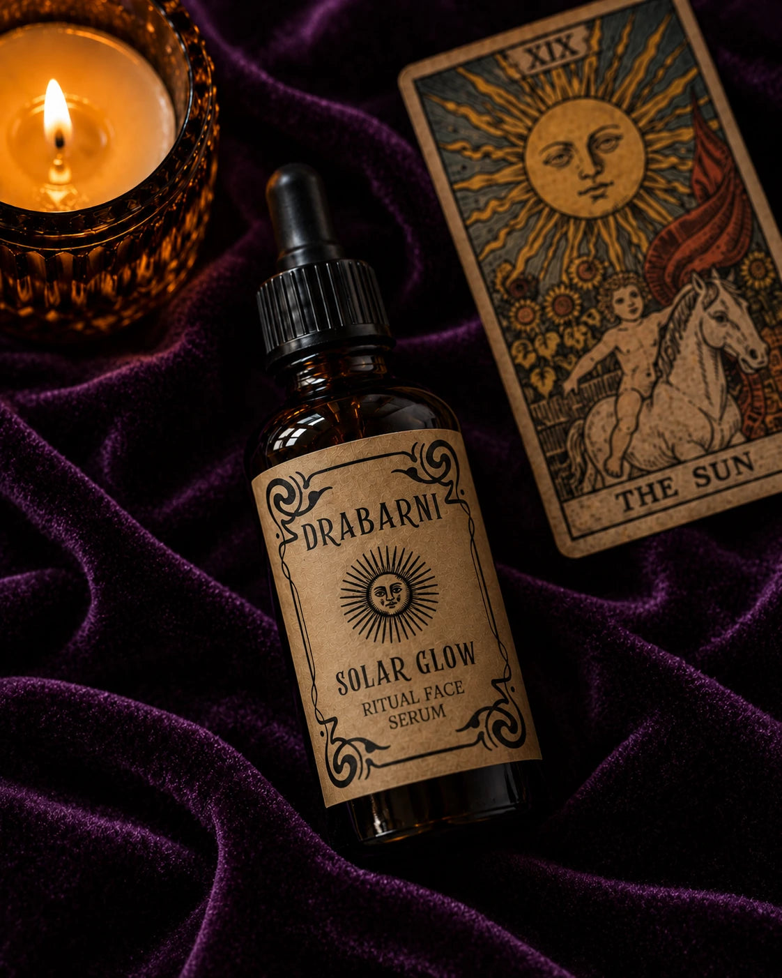 Sacred resin and flower face serum for skin renewal, radiance, soothing and antioxidant protection.