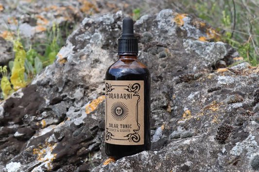 Drabarni Solar Tonic: A sun-ruled herbal formula for activating the solar plexus, boosting vitality, and igniting the inner core.